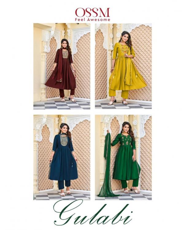 Ossm Gulabi Embroidery Viscose Designer Readymade Collection